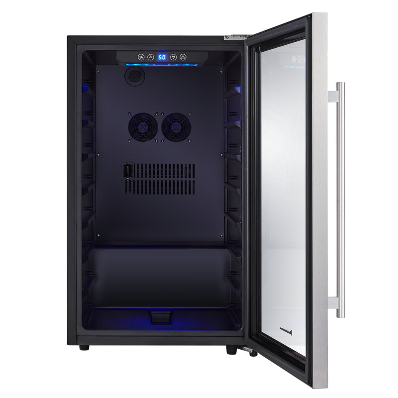 Kalamera Freestanding Refrigeration 19.3'' 50 Bottle Single Zone Free